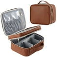 Double Layer Travel Makeup Bag Organizer Large Makeup Case with