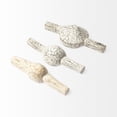 thumbnail image 2 of Mercana Oro (Set of 3) White Wood Tribal Inspired Decorative Measuring Cups, 2 of 6