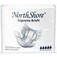 thumbnail image 1 of NorthShore Supreme Tab-Style Briefs, White, Small, Case/80 (4/20s), 1 of 7