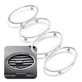 thumbnail image 2 of Car Air Conditioning Trim Outlet Decoration Sticker for Ford Focus 2 Mk2 4Pcs Silver, 2 of 9