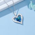 thumbnail image 3 of SOULMEET Crystal Heart Necklace for Women, 925 Sterling Silver Heart Pendant Necklace, Crystal Jewelry Gift for Mother Wife Lover, Valentine's Day Birthday Anniversary, With 18+2inches Chain, 3 of 10