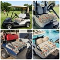 thumbnail image 6 of Golf Cart Seat Covers for 2 Seater,Spring Floral Microfiber Cart Seat Towel Blanket,Watercolor Elegant Summer Botanical Rustic Absorbent NonSlip Bench Seats Protector for Golf Course 51"x31", 6 of 9