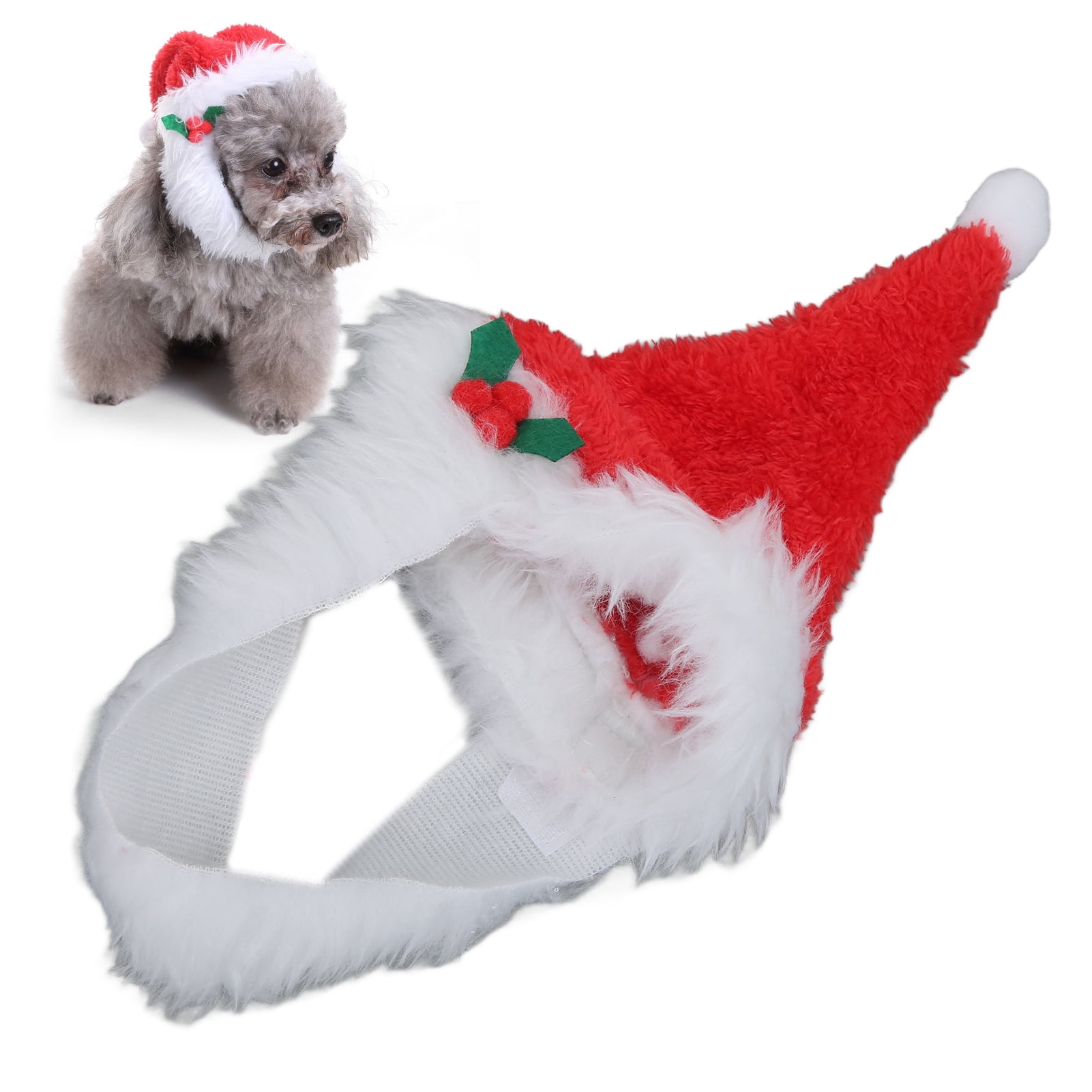 Dog santa hat and beard discount