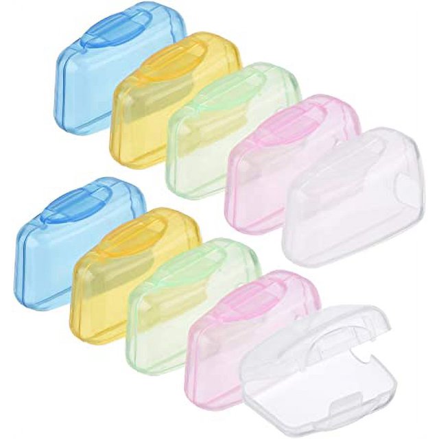 10 piezas Estuche protector portátil de viaje para cabezal de cepillo de dientes