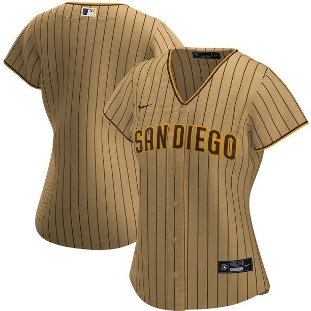 San Diego Padres Nike Women's Alternate Replica Team Jersey - Tan ...