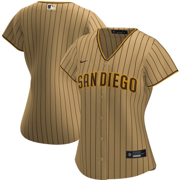 San Diego Padres Nike Women's Alternate Replica Team Jersey Tan