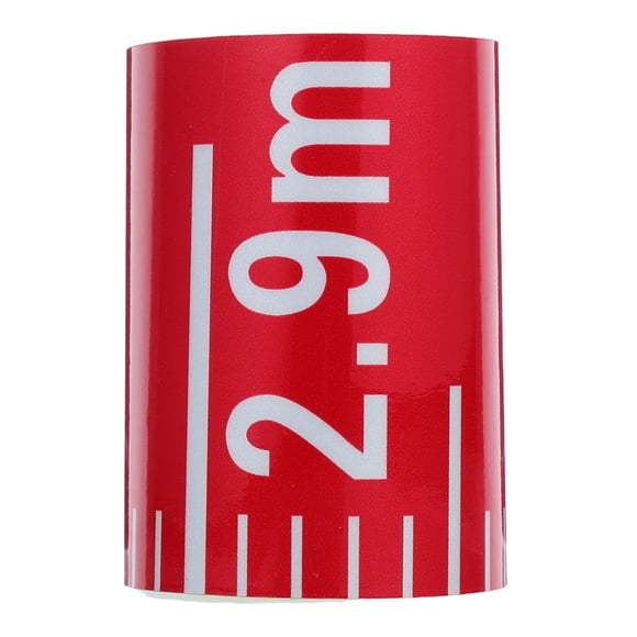 LOLIPPYY Liquid Level Indicator Scale Sticker PVC Red Water Measurement for Industrial Use 1Set