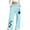 Light Blue, variant on Lmueinov Girls Print Sweatpants with Pockets Soft Warm Fleece Lined Elastic Waist Straight Leg Pants for Kids Girls Fall Casual Workout Trousers