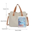 thumbnail image 3 of NOKIO Female One-Shoulder Tote Bag, Ladies One-Shoulder Convertible Bag Fashion Simplicity Bag Women Leather Color Crossbody Bag Zipper Bag Shoulder Bag Hand Bag, 3 of 8