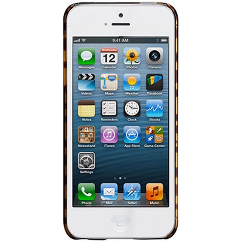 Case Mate Iphone 5 5s Se Tortoise Shell Protective Case Brown Walmart Com