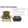 thumbnail image 3 of GBS Men’s Grooming Kit Including Badger Brushes 21mm knot 5 Blade Ivory Razor Black Color, 3 of 8