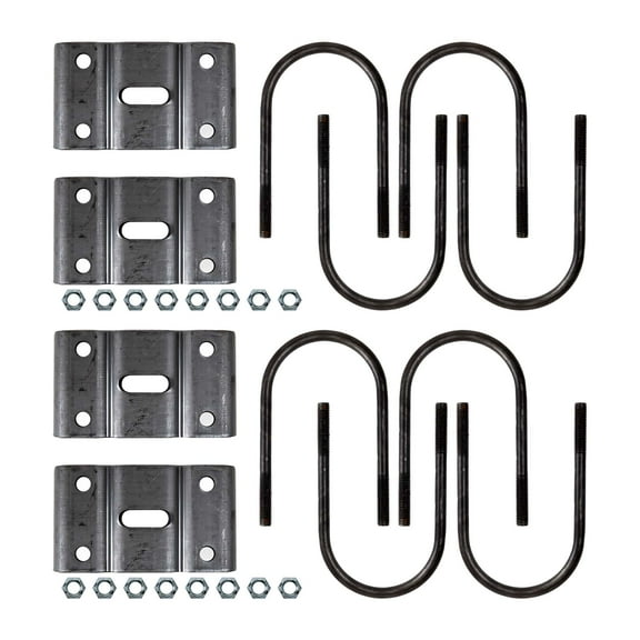The Trailer Parts Outlet - 5/8" Trailer U-bolt kit for 5" Tube 10000 lb Axles, Set (2)