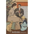 thumbnail image 3 of Edward Penfield 11x14 Black Modern Framed Museum Art Print Titled - A Kodak Christmas (1890-1907), 3 of 5