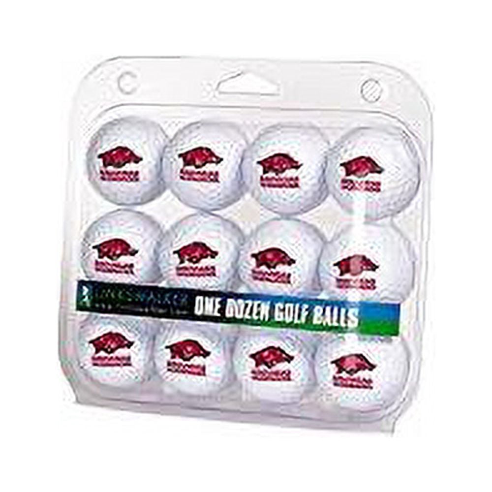 LinksWalker Arkansas Razorbacks Golf Balls, 12 Pack