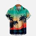 thumbnail image 2 of Camisas casuales de manga corta estilo hawaiano de moda de verano para hombres Pompotops  oipoqjl43973, 2 of 6