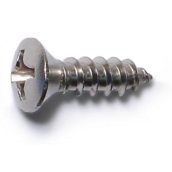 #6 x 1/2" 18-8 Stainless Phillips Oval Sheet Metal Screws SMSOSS-080 (100 pcs.)
