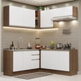 thumbnail image 2 of Cocina Integral Esquinera 349cm Marrón/Blanco Glamy Madesa 03, 2 of 10
