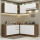 thumbnail image 2 of Cocina Integral Esquinera 349cm Marrón/Blanco Glamy Madesa 03, 2 of 10