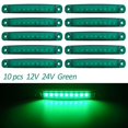 thumbnail image 1 of 10 Uds 9 smd luz ovalada remolque 24v camión caravana camión led indicador de posición lateral lámpara 12v luces remolque, 1 of 5