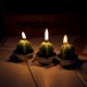 thumbnail image 4 of 6 unids/set plantas verdes artificiales cactus vela ornamento cumpleaños Festival Fiesta 3 # forma de la hoja, 4 of 5