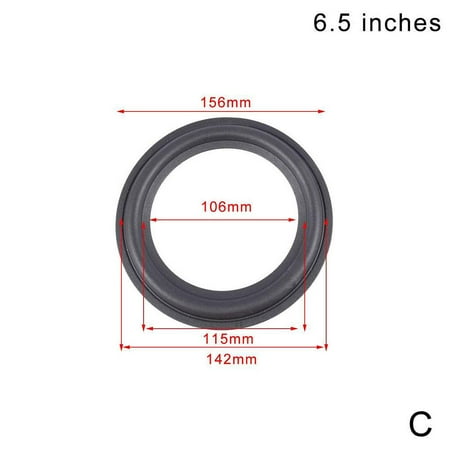 4/5/6.5/8/10/12 Speaker Surround Rubber Woofer Edge Best Black Audio P9P2