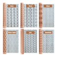 thumbnail image 2 of Paokuoon Clay Texture Clear Texture Wooden Rolling Pin Food Grade Slab Printing Handmade Pottery Clay Stamp Leaves Snowflake Water Ripple Pattern, 2 of 8