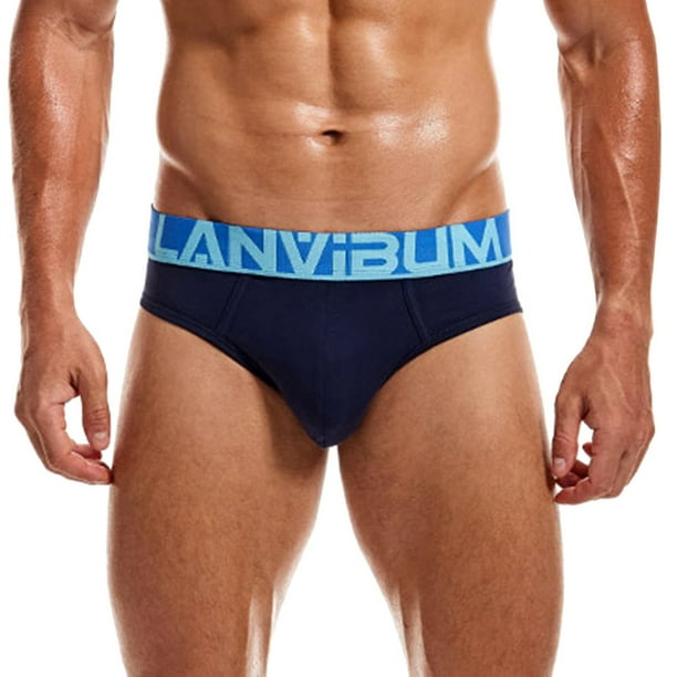 CAICJ98 Mens Underwear Mens Boxer Briefs Breathable Hot Mesh Underwear Blue M