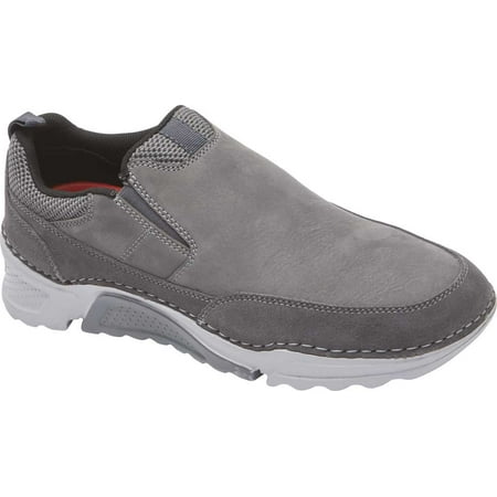 

Men s Rockport Rocsports Slip On Sneaker Steel Grey Leather/Suede 7.5 W