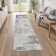thumbnail image 2 of x Area Rug Living Room Rugs Washable Neutral Modern Abstract Soft Thin Large Rug Indoor Floor No Slip Rug Carpet for Bedroom Under Dining Table Home Office Decor Grey, 2 of 8