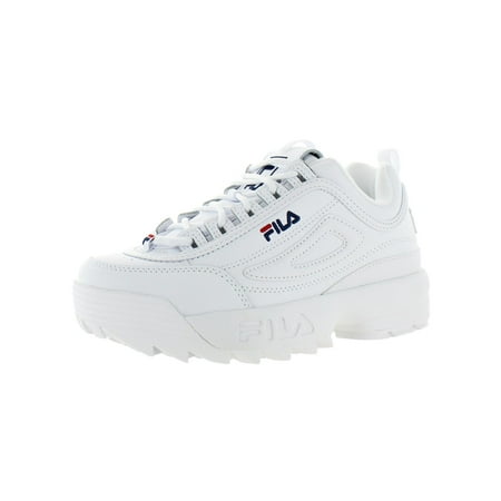 Fila Women's Disruptor II Premium Leather EVA Chunky Sneaker White Size 7