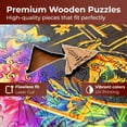 thumbnail image 6 of CRAFTHUB Harry Potter Puzzle - Hogwarts Crest - Fine Oddities Wooden Jigsaw Puzzle for Adults and Kids - Harry Potter Gifts - A4, 123 Pieces, 6 of 6