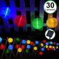 thumbnail image 2 of Guirnaldas de luces solares para exteriores, control remoto, alto rendimiento, guirnaldas de luces de colores, farolillos Namotu LL-0731, 2 of 7