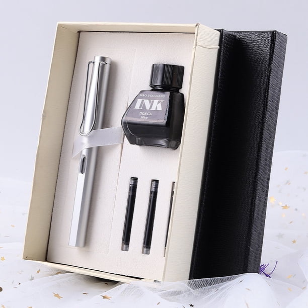 Estuche de regalo con tinta de metal para bolígrafo, regalo de empresa, láser, multifuncional, duradero