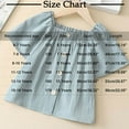 thumbnail image 4 of Fancifize Girls' Puff Sleeve Cotton Peplum Top Princess Style Summer Dressy Blouse for Special Occasions 6-16Y, 4 of 8