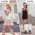 thumbnail image 6 of Large Capacity Tote Bag,Pioneer Flower Floral Print Pattern Handbag Fashion Luxury Tote Bag,15.7"x13"x 5.1" Inches,Laptop Compatible, 6 of 6