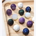 thumbnail image 3 of HOOUN 25mm Natural Stone Crystal Moon Quartz Sphere Carved Ball Eiki Healing Ornaments-Sodalite, 3 of 9