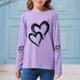 thumbnail image 5 of TaTaai Unisex Printed Round Neck Pullover, Valentine's Day Gift Spring Summer Long Sleeved Base Shirt Gift, 5 of 6