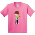 thumbnail image 3 of Inktastic Rock Boy, Brown Hair, Guitar Player, Band, Music Youth T-Shirt, 3 of 5