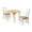 White, variant on Ladderback 3-Piece Double Drop Leaf Dining Set, Multiple Colors