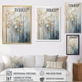 thumbnail image 4 of Designart "Treasured Gold And Blue Arboreal Scene I" Landscape Trees Floater Framed Canvas Art Print, 4 of 5