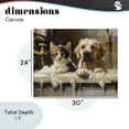 thumbnail image 3 of Bath Buddies Cat & Dog Canvas Wall Art, design by Shawna Stewart, 3 of 8
