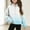 Light Blue, variant on Girls Half Zipper Sweatshirts Cute Trendy Fall Pullover Crop Tops for Teen Girls Long Sleeve Sweater Clothes Thumb Hole, Limited Time Offer Under 10 Dollars