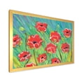thumbnail image 2 of Designart 'Gouache Of Blooming Red Poppies' Traditional Framed Art Print, 2 of 4