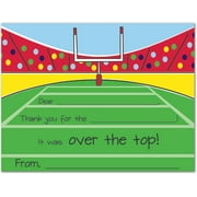 Football Fill-In Birthday Thank You Cards and Envelopes - 20 count