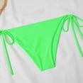 thumbnail image 5 of TODOZO Halter Bikini Sets for Women 2023 New Green Chest Pad No Steel Support Fashion Lace Up Split Backless Swimsuit Triangle Bikini Bathing Suits Two Piece Swimsuit for Women Modest Green L, 5 of 8