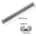 thumbnail image 3 of Door Bottom Seal Strip, BottomofDoor Gap Filler, Rubber Seal, Brown, Bugs Blocking, Exterior Door Draft Stopper, 36 In, 1 Pc, 3 of 9