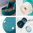thumbnail image 5 of Kibble And Water Dispenser, Water (3.8 L) And Food (1.5 Kg) Dispenser For Dogs And Cats, Plastic, Pet Water Dispenser, Pet Bowl (food Feeder, Blue), 5 of 5
