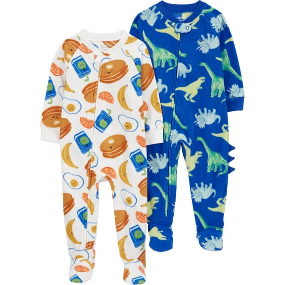 Carter's Child of Mine Toddler Boy Pajama Sleeper, 2-Pack, One-Piece, Sizes 12M-5T