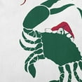 thumbnail image 2 of 20" x 14" Simply Daisy Santa Claws Crab Polyester Accent Pillow, Forest Green Qty 1, 2 of 3