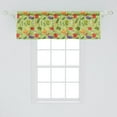 thumbnail image 2 of Ambesonne Gardening Window Valance, Broccoli Garlic Carrot, 42" x 18", Multicolor, 2 of 3